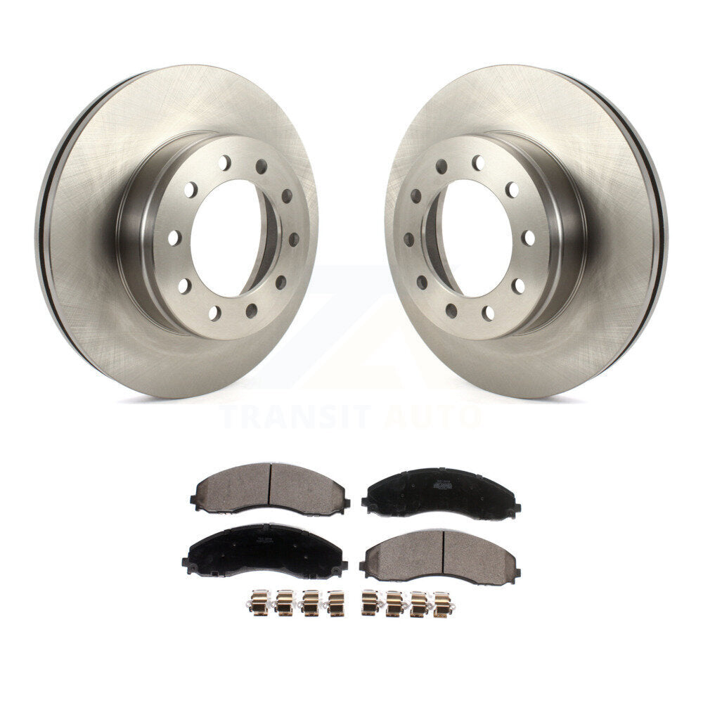 Kit de Rotor de frein à disque avant et de plaquettes en céramique, pour Ford F-450 Super Duty F-550 F-60