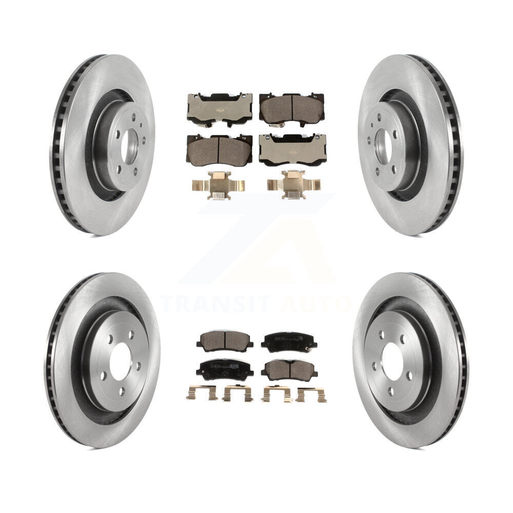 Kit de plaquettes en céramique pour disques de frein avant et arrière, pour Ford Mustang GT Premium/GT avec 5.0