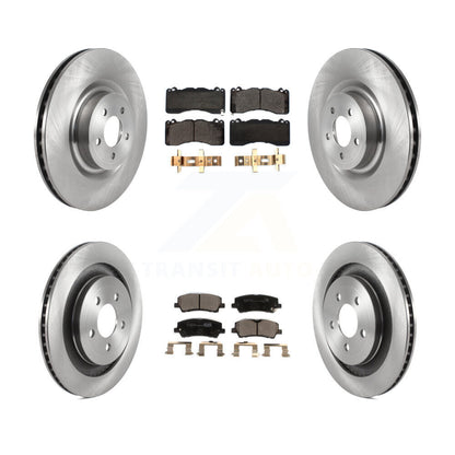 Kit de rotors de frein à disque avant et arrière et plaquettes en céramique pour Ford Mustang K8T-103858