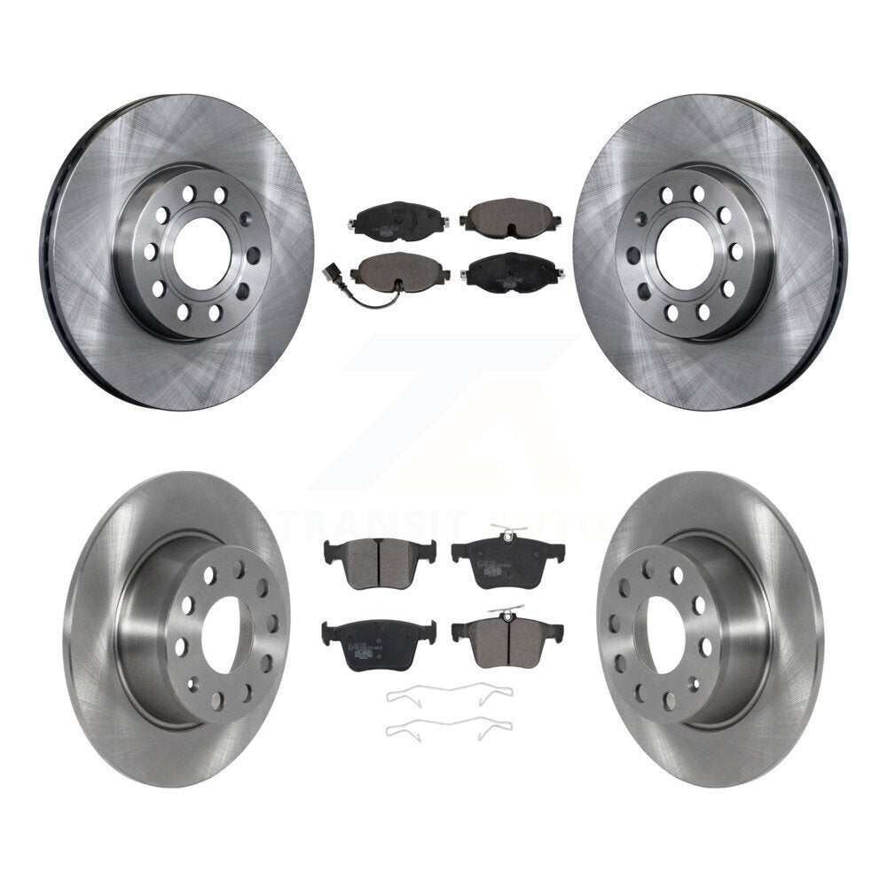 Kit de rotors de frein à disque avant et arrière et plaquettes en céramique pour Volkswagen Jetta Taos