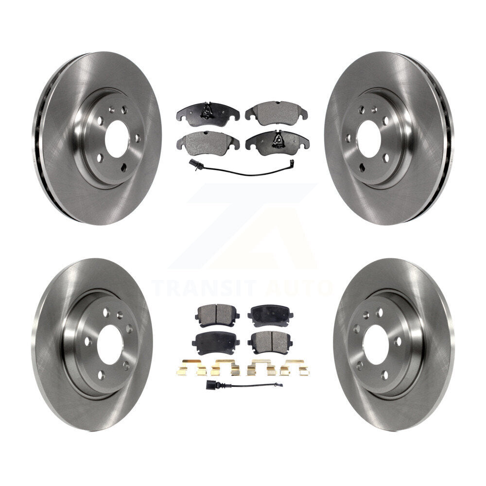 Kit de rotors de frein à disque avant et arrière et plaquettes en céramique pour Audi A4 allroad 2013