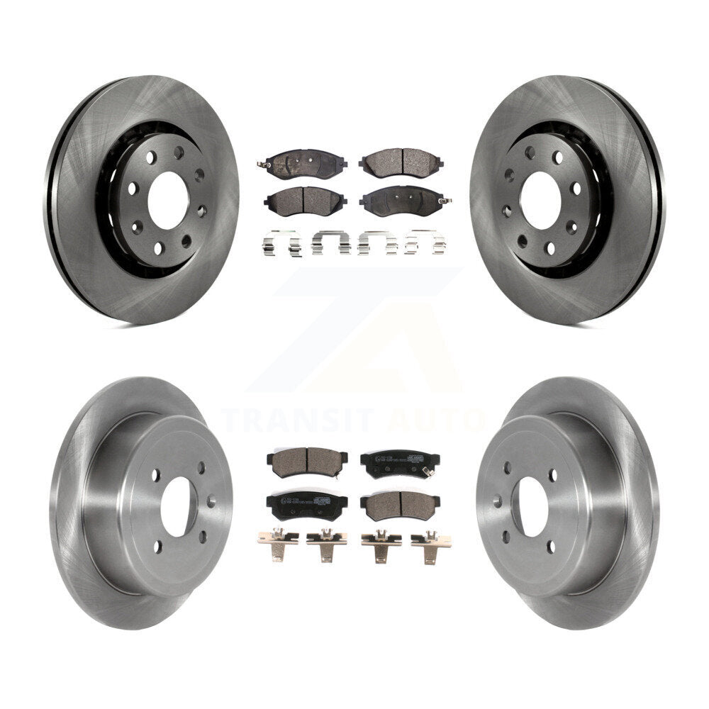 Kit de rotors de frein à disque avant et arrière et plaquettes en céramique pour Chevrolet Spark EV