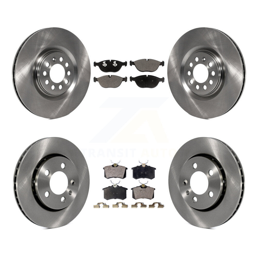 Kit de rotors de frein à disque avant et arrière et plaquettes en céramique pour Audi TT Quattro 3,2 L 2006