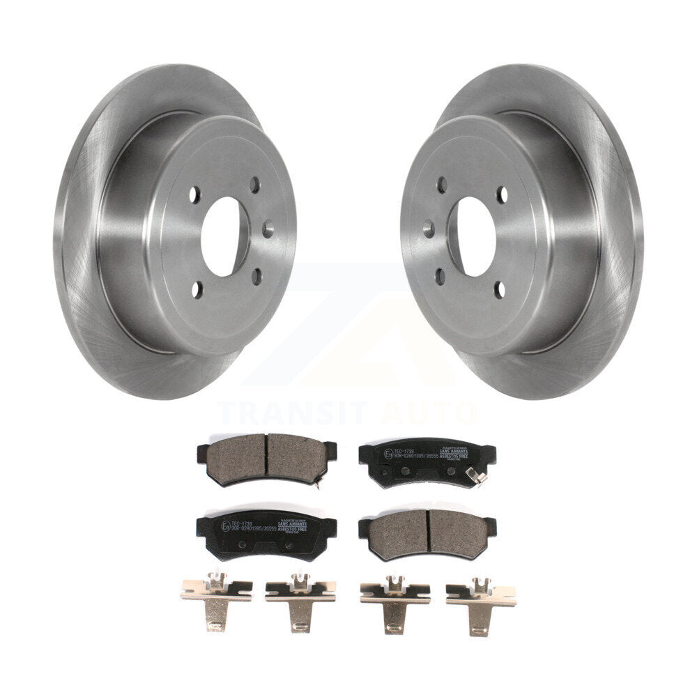 Kit de disques de frein à disque arrière et plaquettes en céramique pour Chevrolet Spark EV K8T-103909