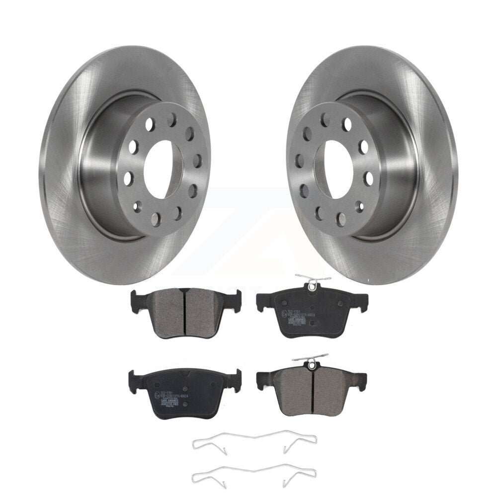 Kit de disques de frein à disque arrière et plaquettes en céramique, pour Volkswagen Jetta Taos K8T-10391