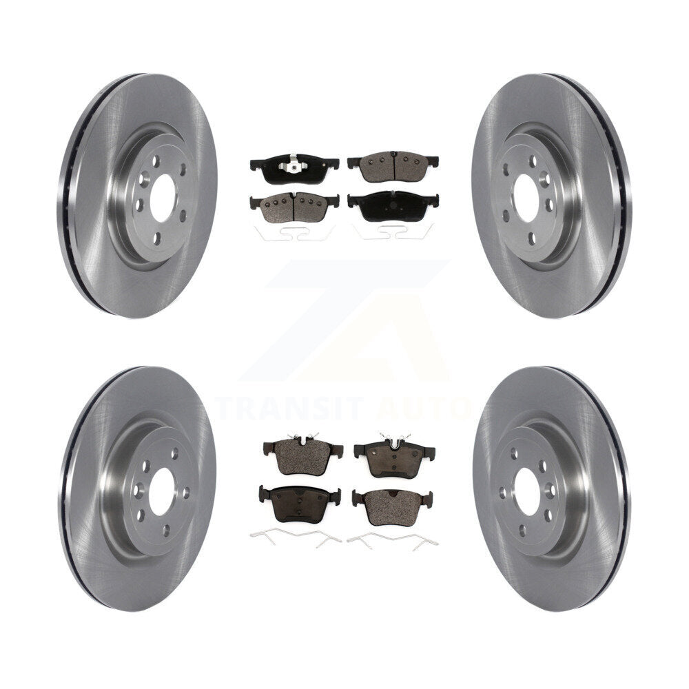 Kit de rotors de frein à disque avant et arrière et plaquettes en céramique pour Jaguar F-Pace K8T-103960