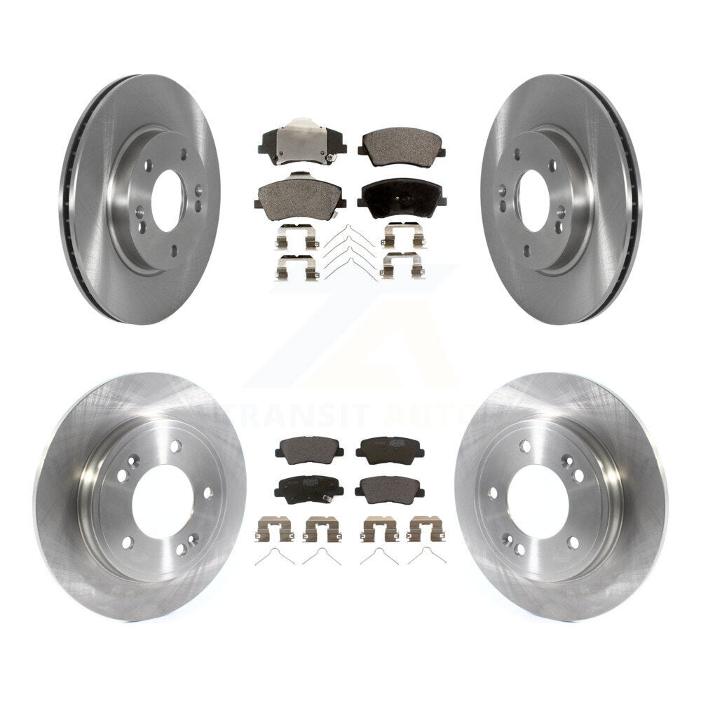 Kit de rotors de frein à disque avant et arrière et plaquettes en céramique, pour Hyundai Ioniq Kia Niro
