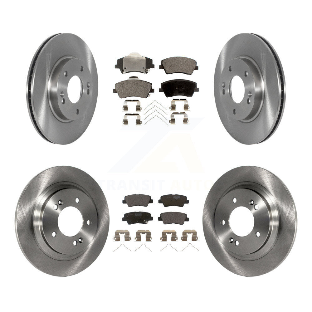Kit de rotors de frein à disque avant et arrière et plaquettes en céramique, pour Hyundai Ioniq Kia Niro