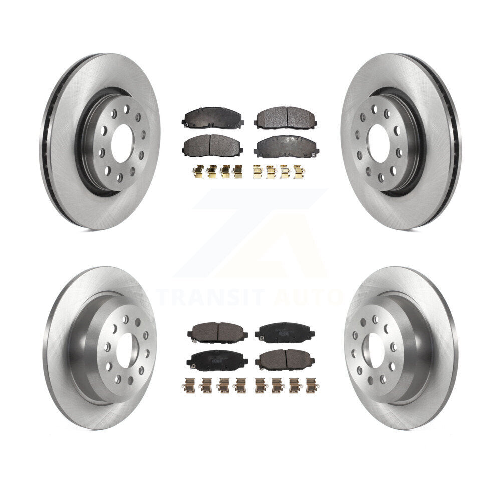 Kit de plaquettes en céramique pour rotors de frein à disque avant et arrière, pour Jeep Wrangler Rubico 2018 – 2020