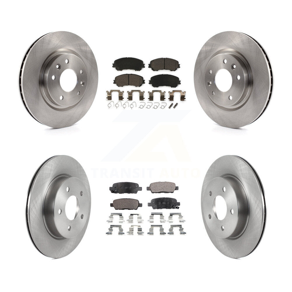 Kit de rotors de frein à disque avant et arrière et plaquettes en céramique pour Nissan Qashqai Rogue Spor