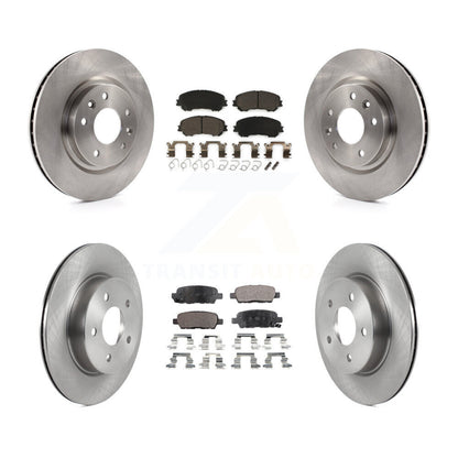Kit de rotors de frein à disque avant et arrière et plaquettes en céramique pour Nissan Qashqai Rogue Spor