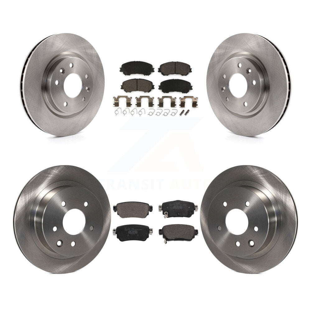 Kit de disques de frein à disque avant et arrière et plaquettes en céramique pour Nissan Rogue Sport S 2019