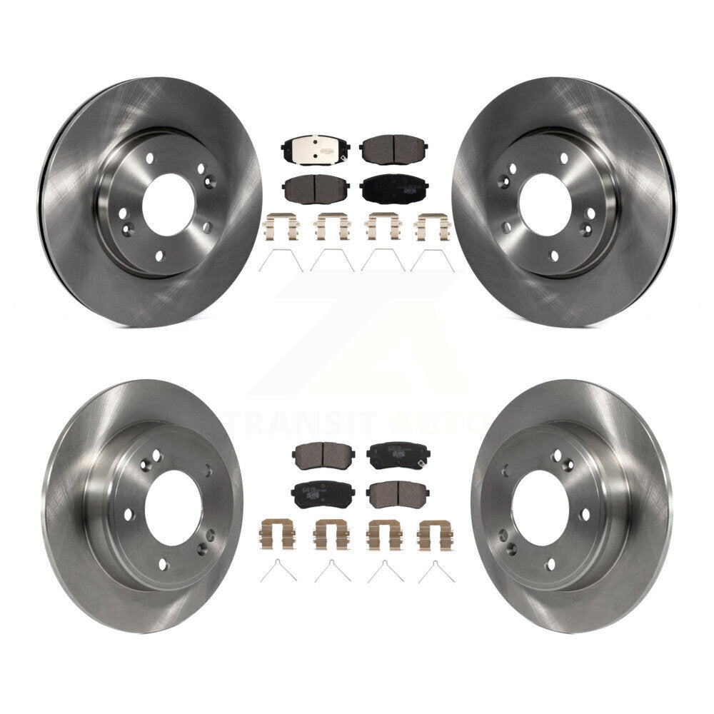 Kit de rotors de frein à disque avant et arrière et plaquettes en céramique, pour Hyundai Kona Kia Seltos
