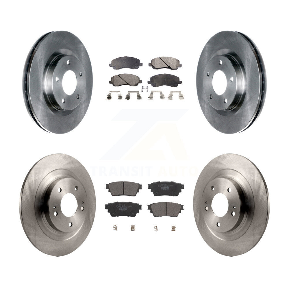 Kit de rotors de frein à disque avant et arrière et plaquettes en céramique pour Mitsubishi Outlander