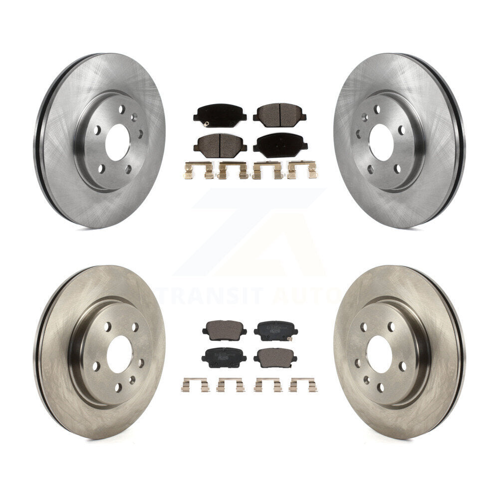 Kit de rotors de frein à disque avant et arrière et plaquettes en céramique pour Cadillac XT4 2019