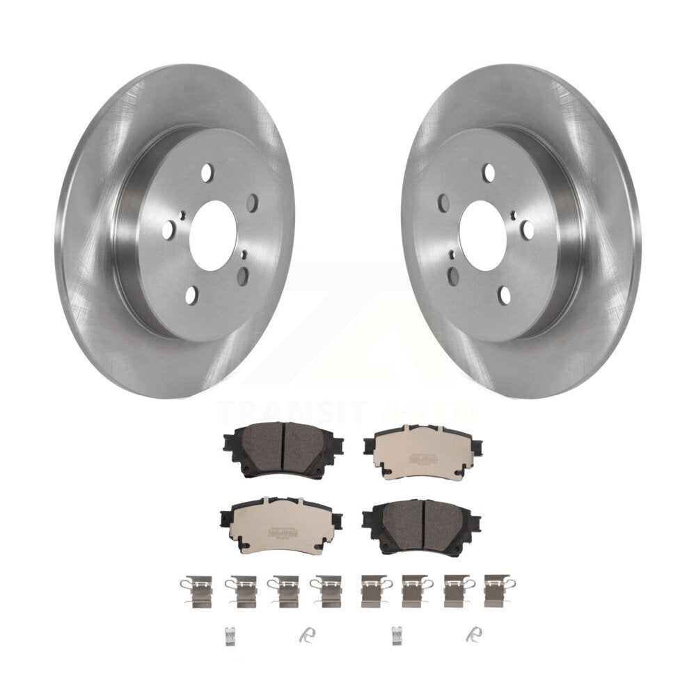Kit de disques de frein à disque arrière et plaquettes en céramique pour Toyota Corolla K8T-104005
