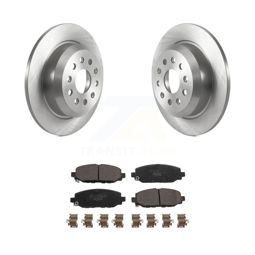 Kit de rotors de frein à disque arrière et de plaquettes en céramique pour Jeep Wrangler Rubicon 2018 – 2020