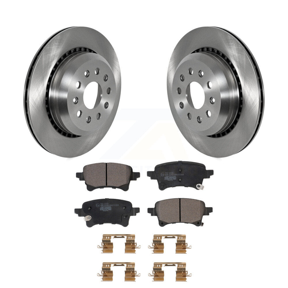 Kit de rotors de frein à disque arrière et de plaquettes en céramique pour Jeep Wrangler Gladiator