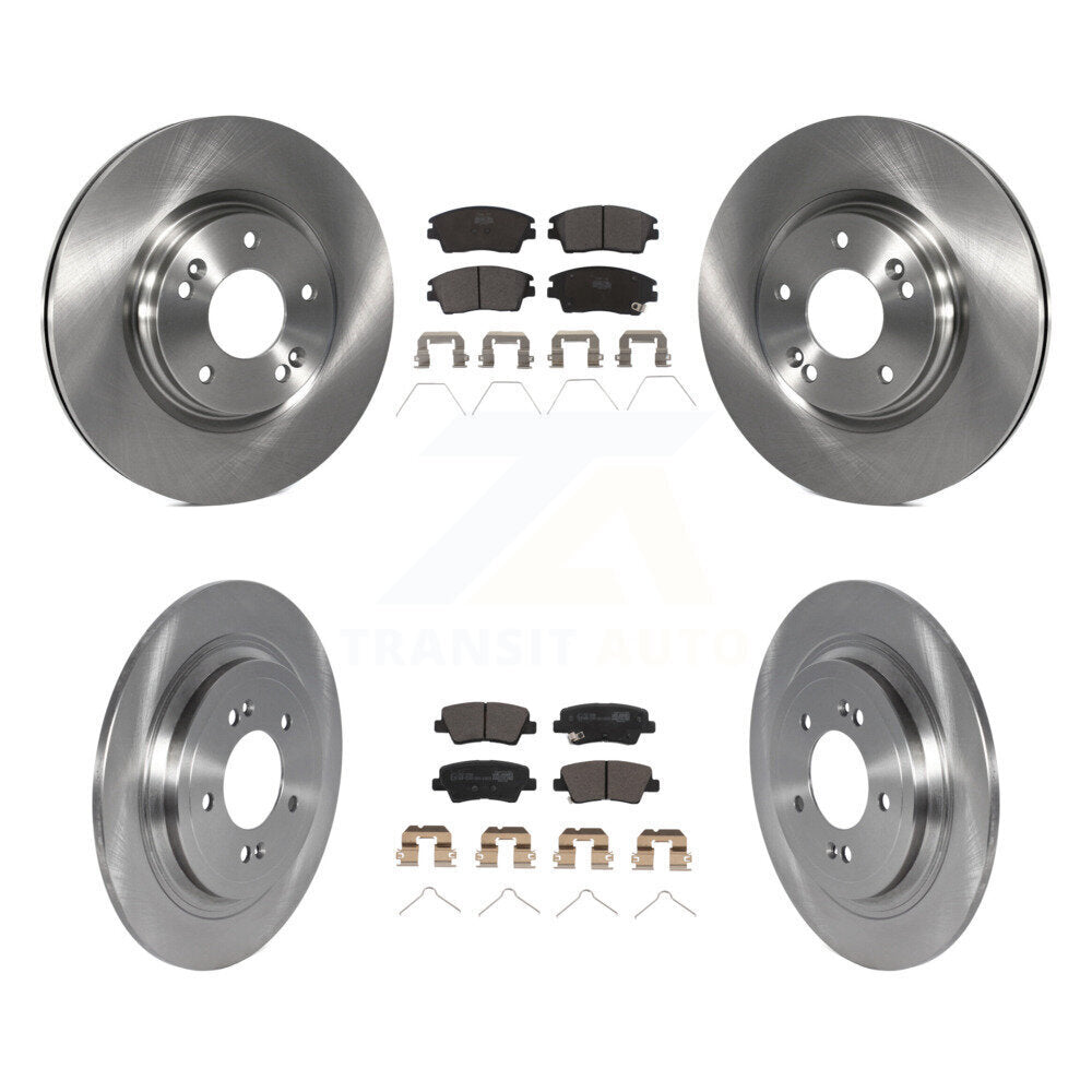 Rotors de frein à disque avant et arrière et Kit de plaquettes en céramique pour Kia Sportage Hyundai Tucso