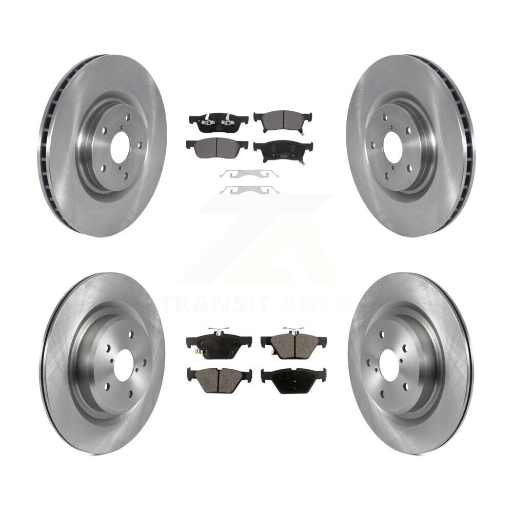 Kit de disques de frein à disque avant et arrière et plaquettes en céramique pour Subaru Ascent 2019 – 2024