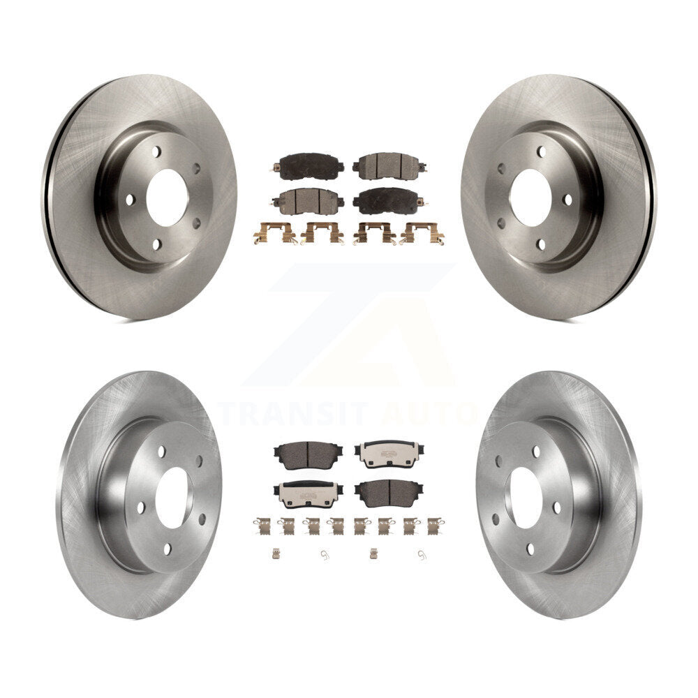 Kit de rotors de frein à disque avant et arrière et plaquettes en céramique pour Nissan Altima K8T-104061