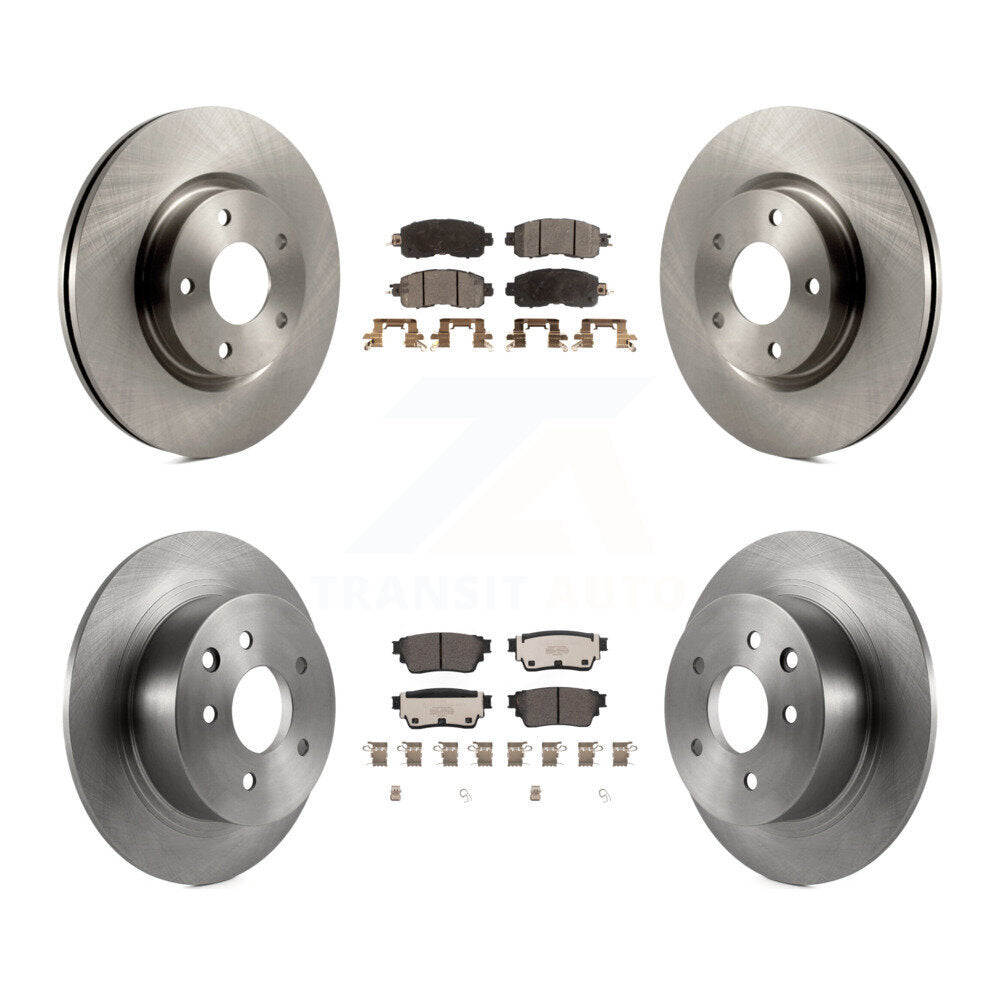 Rotors de frein à disque avant et arrière et kit de plaquettes en céramique pour Nissan Altima AW 2019 – 2020