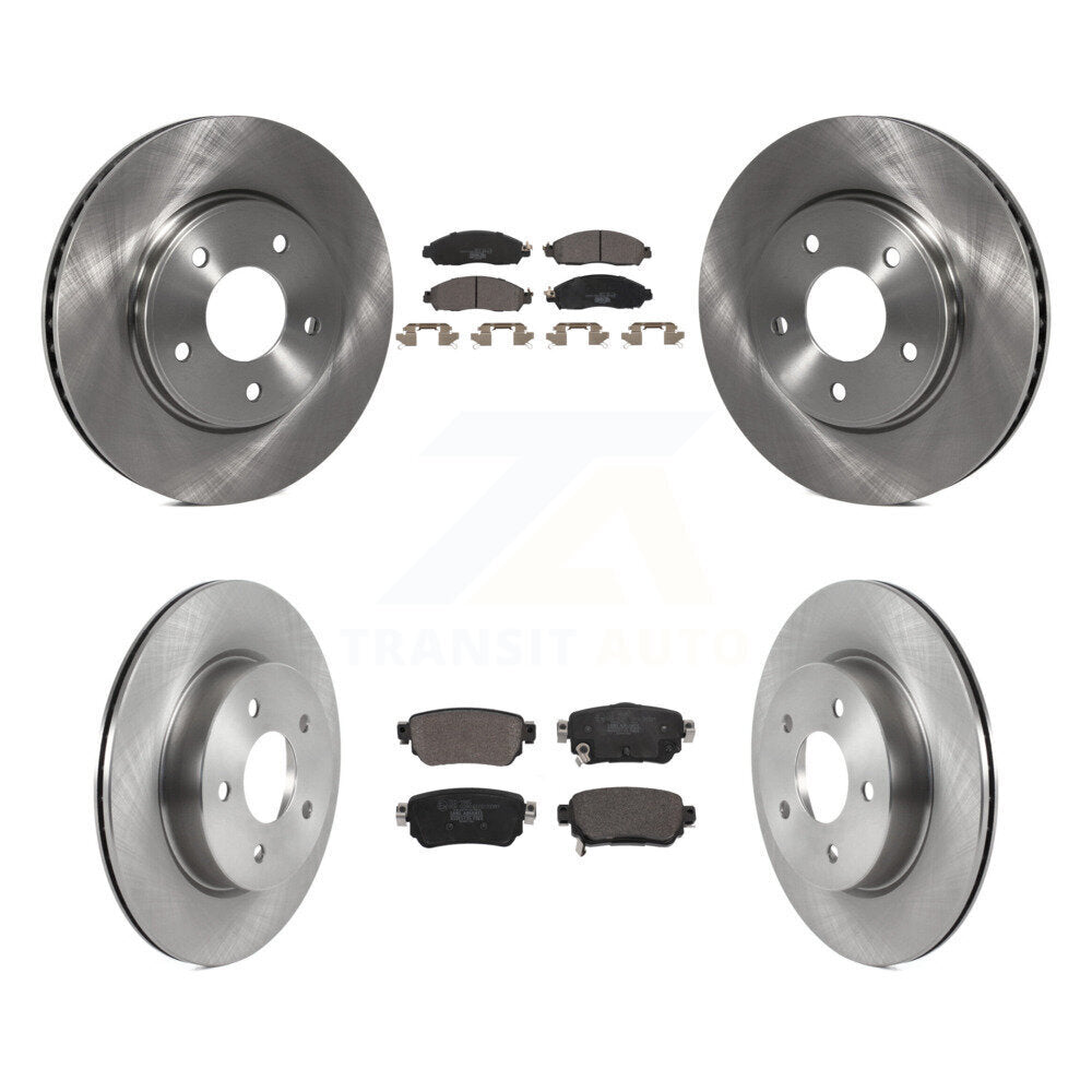 Kit de rotors de frein à disque avant et arrière et plaquettes en céramique pour Nissan LEAF K8T-104064