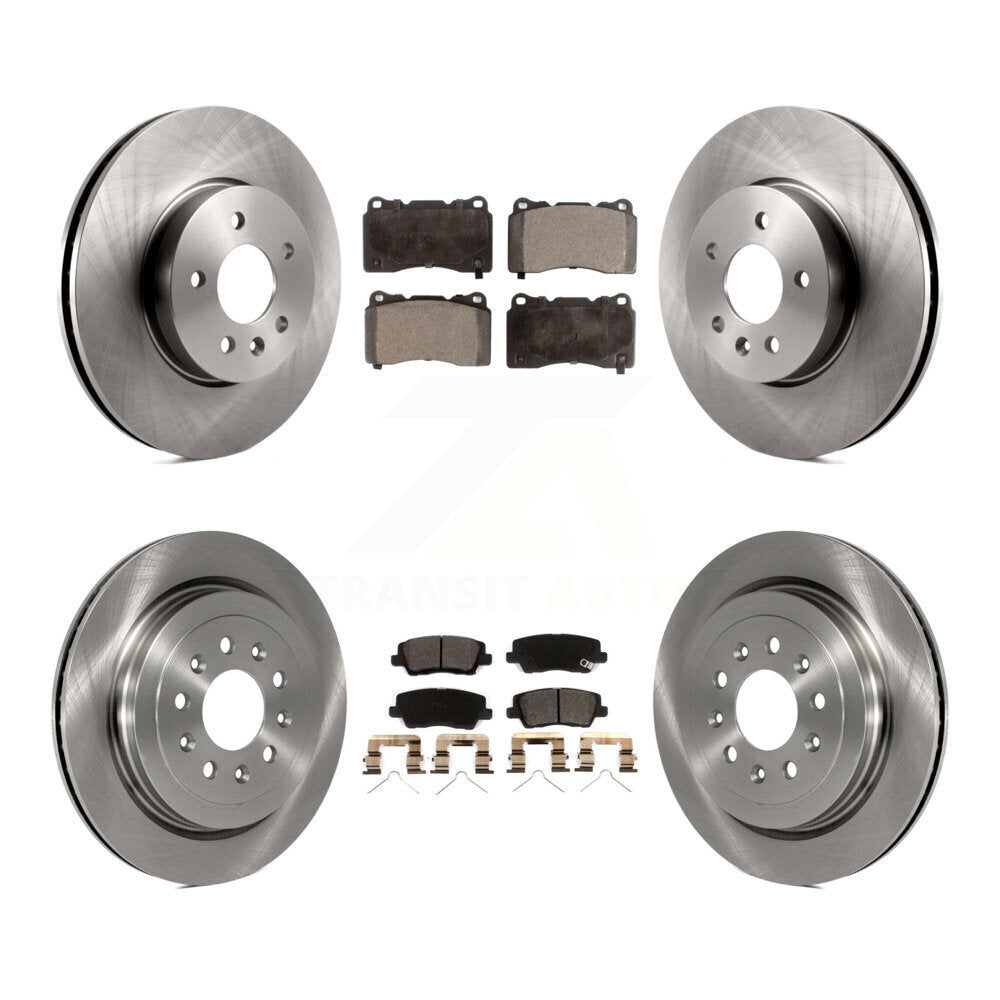 Kit de rotors de frein à disque avant et arrière et plaquettes en céramique pour Cadillac ATS K8T-104090