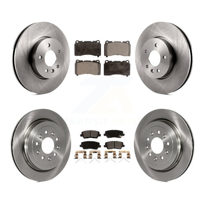 Kit de rotors de frein à disque avant et arrière et plaquettes en céramique pour Cadillac ATS K8T-104090