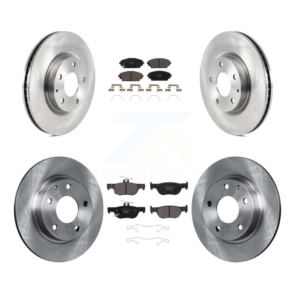 Kit de rotors de frein à disque avant et arrière et plaquettes en céramique pour Mazda 3 Sport AWD