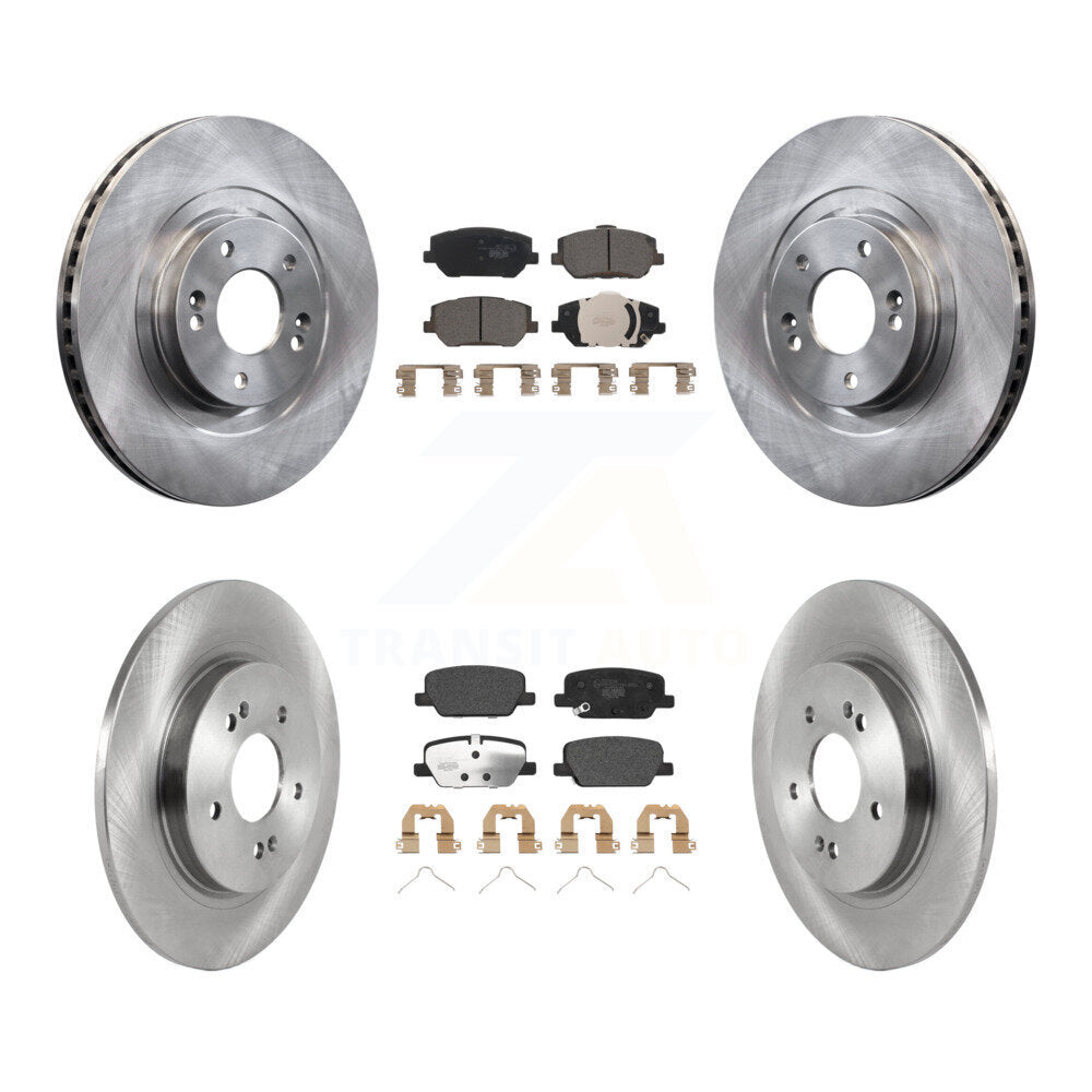 Kit de rotors de frein à disque avant et arrière et plaquettes en céramique pour Hyundai Santa F 2019 – 2020