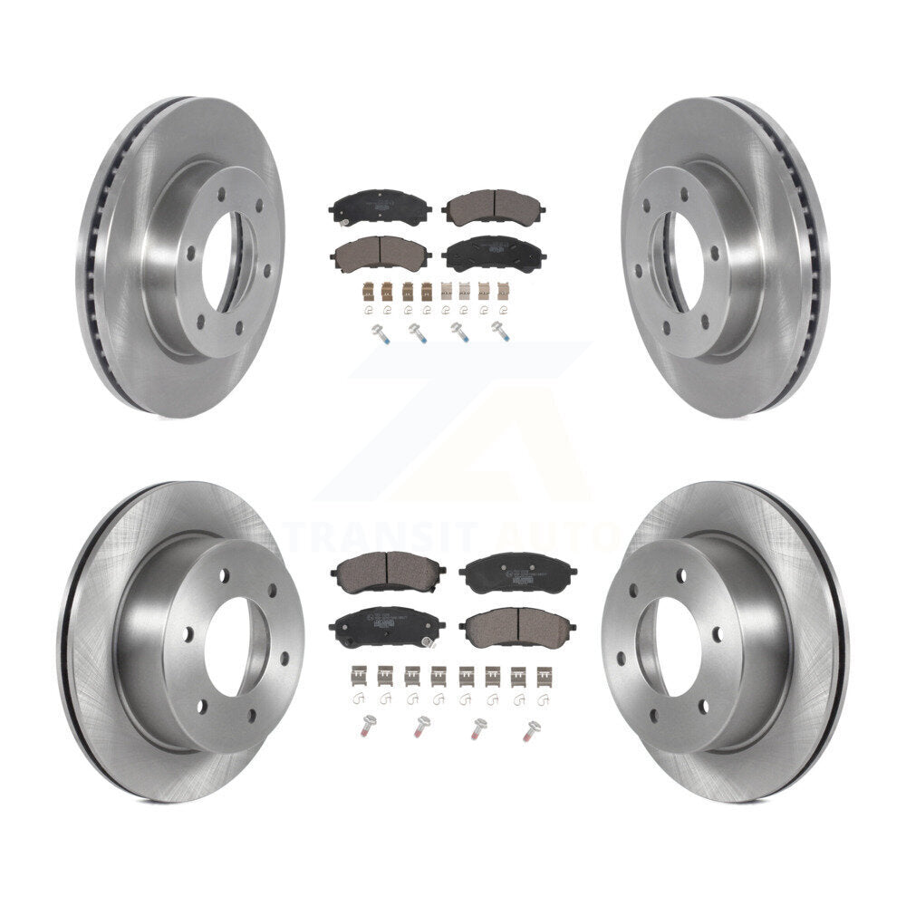 Kit de disques de frein à disque avant et arrière et plaquettes en céramique pour Ford Ranger 2019 – 2023