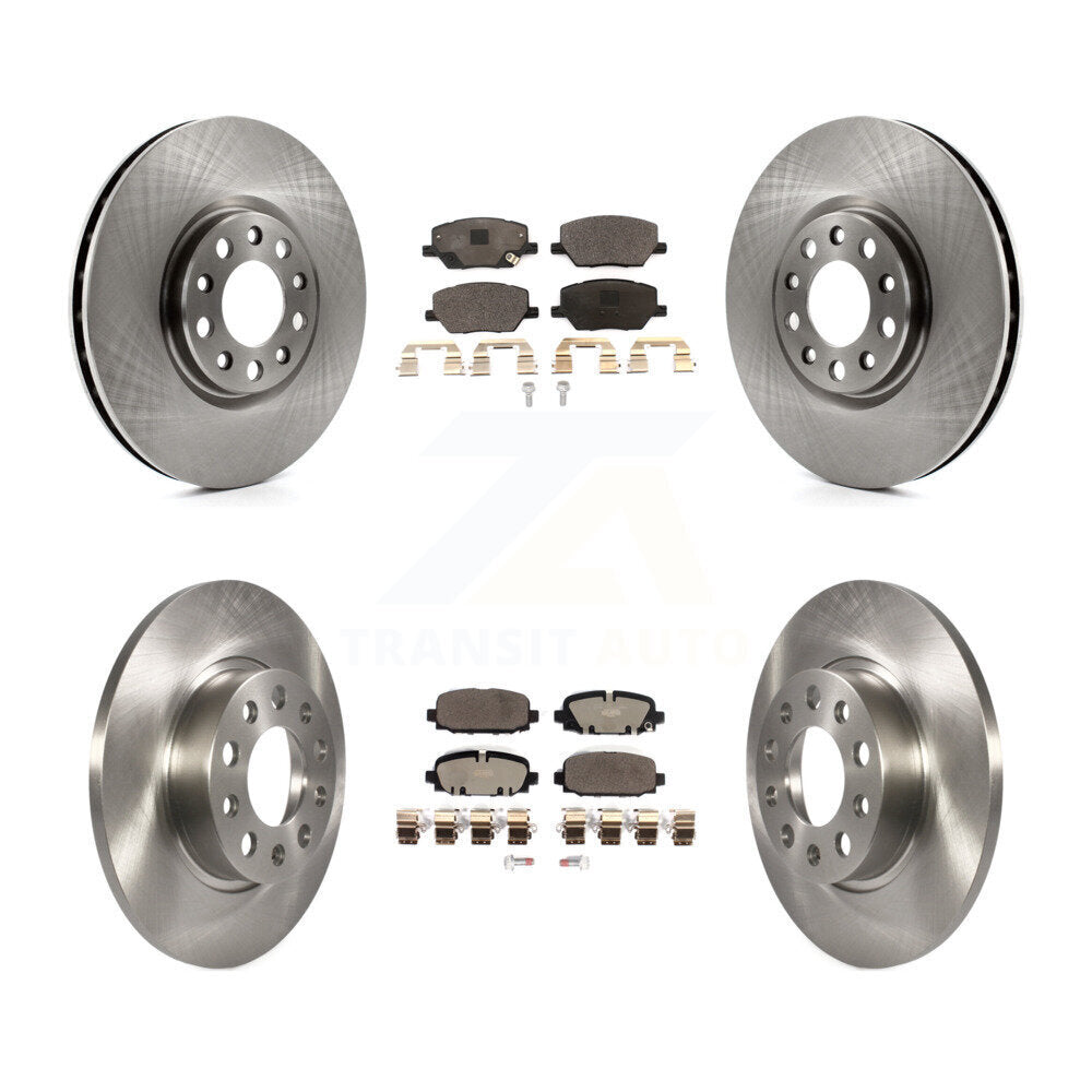 Kit de rotors de frein à disque avant et arrière et plaquettes en céramique pour Jeep Compass K8T-104096