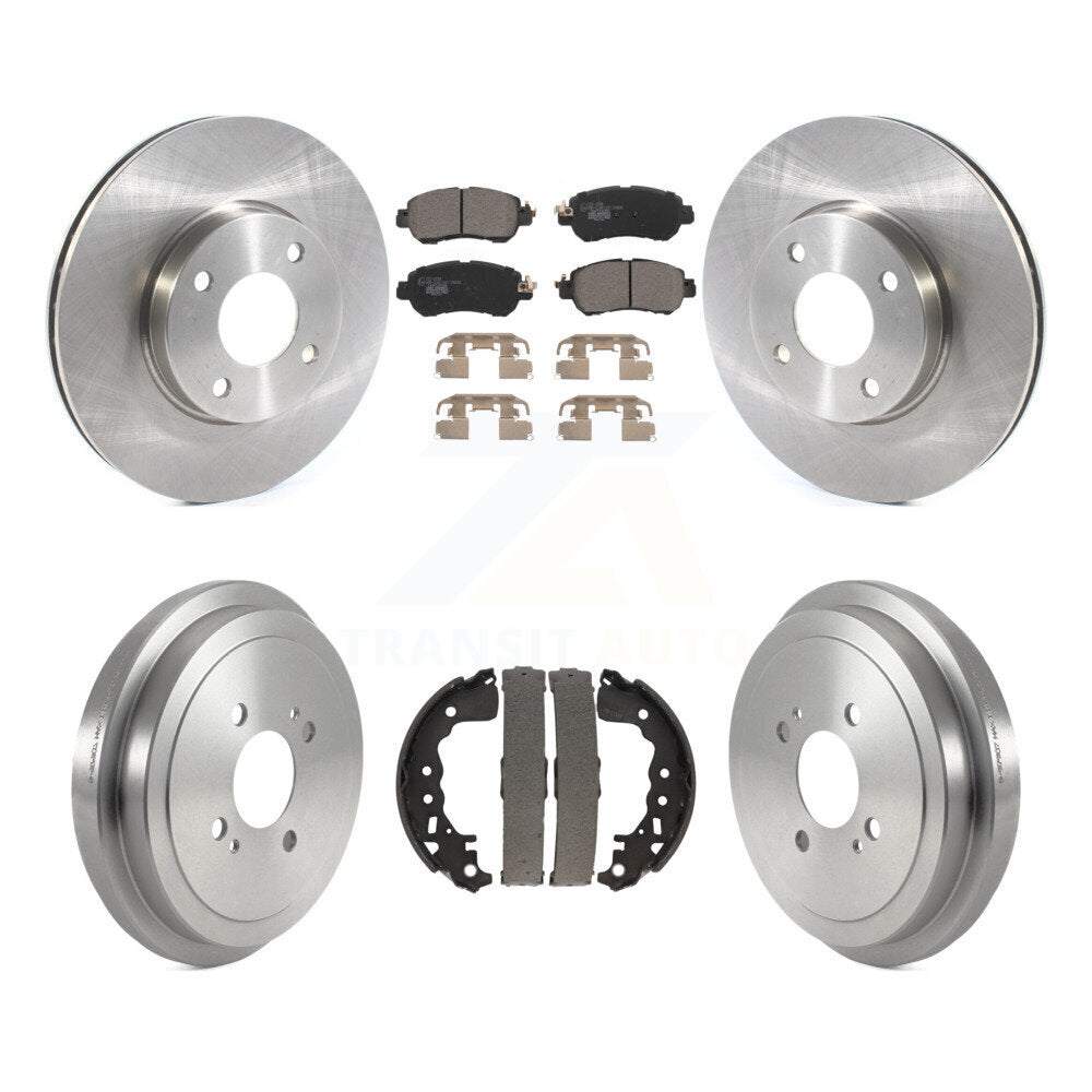 Rotors de frein à disque avant et arrière, plaquettes en céramique et Kit de batterie pour Nissan kick Versa