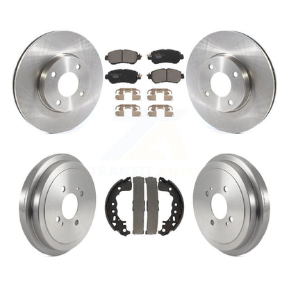 Rotors de frein à disque avant et arrière, plaquettes en céramique et Kit de batterie pour Nissan kick Versa