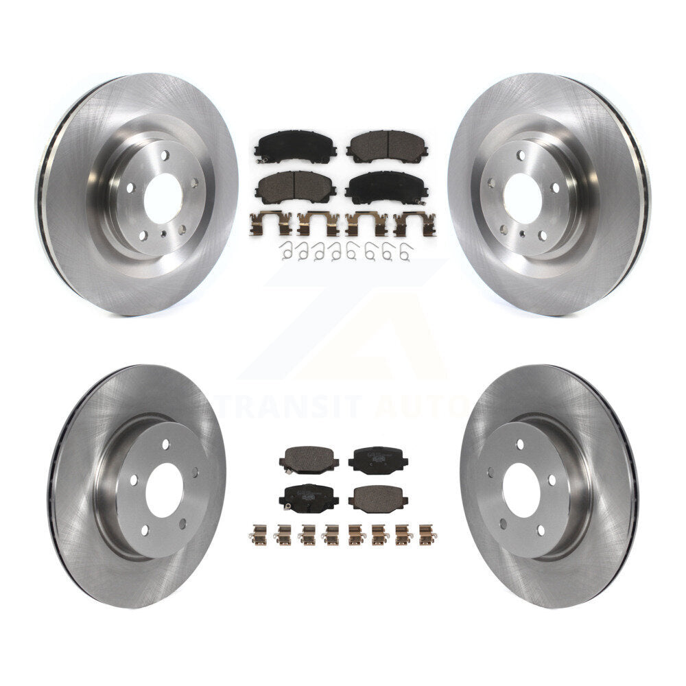 Kit de rotors de frein à disque avant et arrière et plaquettes en céramique pour INFINITI QX50 QX55