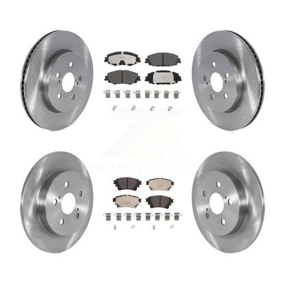 Kit de rotors de frein à disque avant et arrière et plaquettes en céramique pour Toyota Corolla K8T-104121
