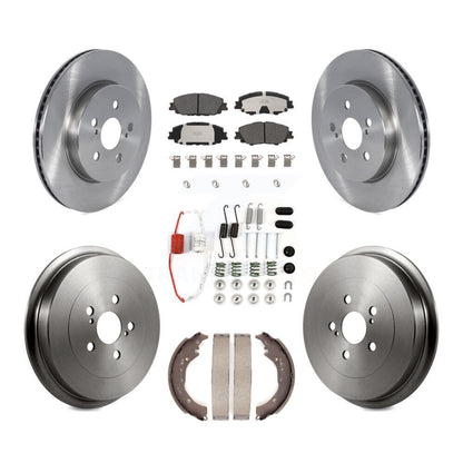 Kit de plaquettes et de tambour en céramique pour rotor de frein avant et arrière (7 pièces) pour Toyota Corolla 2019 2.0