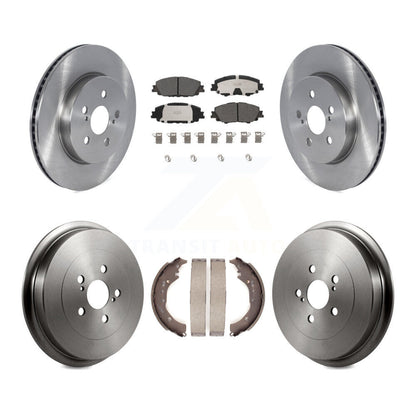 Rotors de frein à disque avant et arrière, tampons en céramique et Kit de tambour pour Toyota Corolla 2019 2.0
