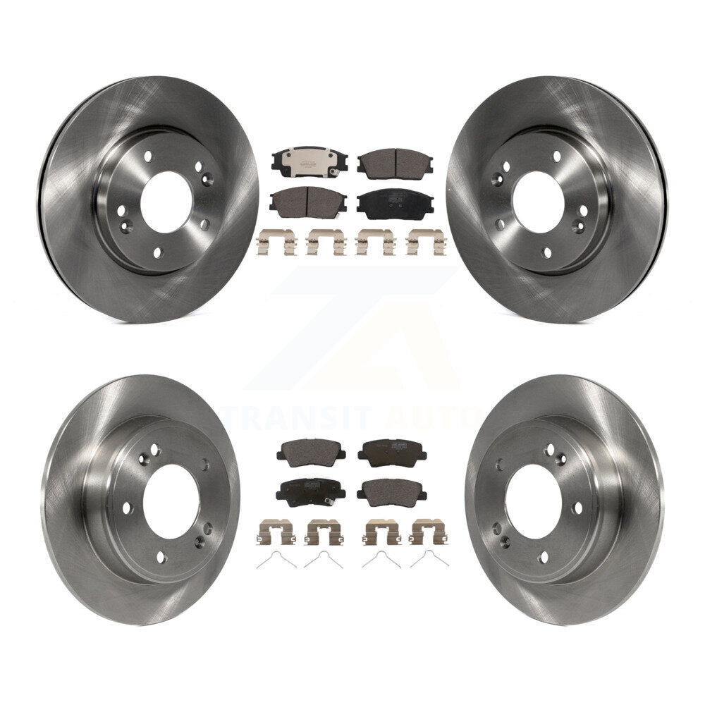 Kit de rotors de frein à disque avant et arrière et plaquettes en céramique, pour Hyundai Venue Kia Soul
