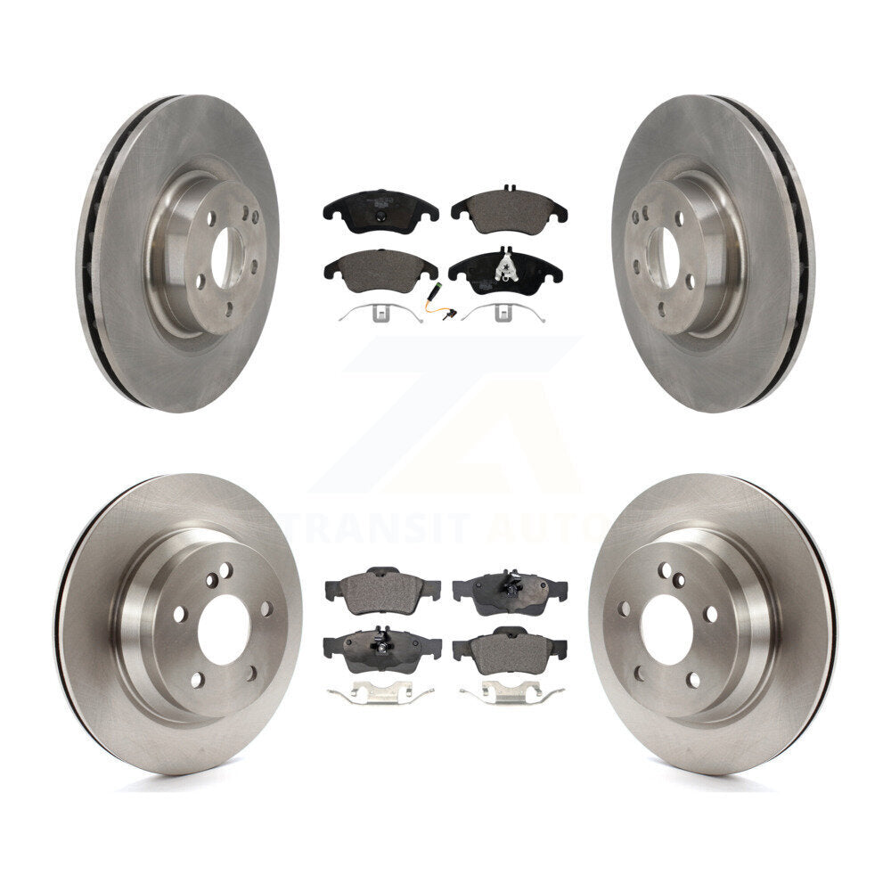 Kit de rotors de frein avant et arrière et plaquettes en céramique pour Mercedes-Benz E400 Seda 2015-2016