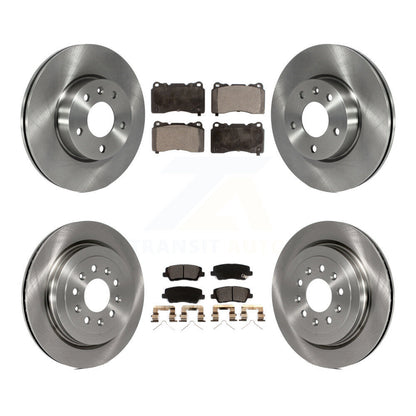 Kit de rotors de frein à disque avant et arrière et plaquettes en céramique pour base Cadillac ATS 2019
