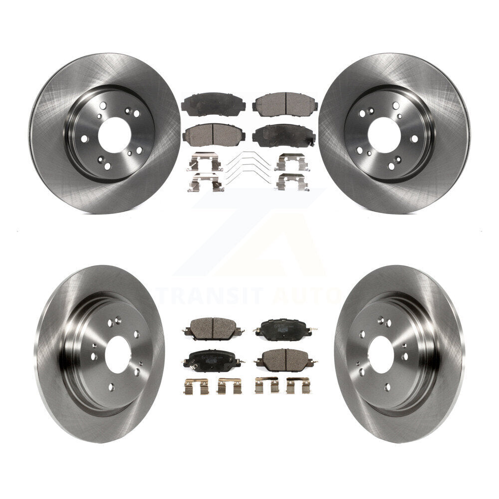 Kit de rotors de frein à disque avant et arrière et plaquettes en céramique pour Honda CR-V K8T-104167