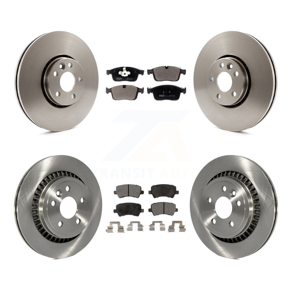 Kit de rotors de frein à disque avant et arrière et plaquettes en céramique pour Volvo XC60 K8T-104170