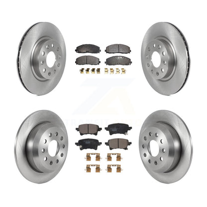 Kit de rotors de frein à disque avant et arrière et plaquettes en céramique pour Jeep Wrangler K8T-104178