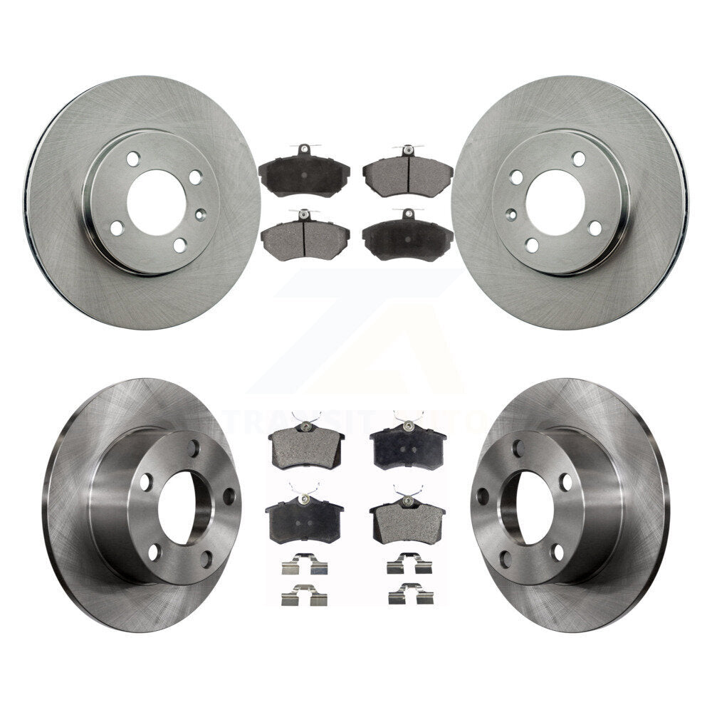 Rotors de frein à disque avant et arrière et kit de plaquettes en céramique pour Volkswagen Passat 1.9 1997