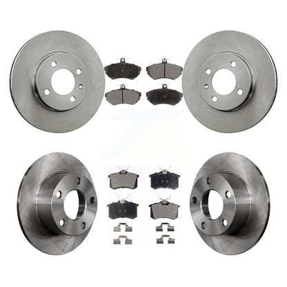 Rotors de frein à disque avant et arrière et kit de plaquettes en céramique pour Volkswagen Passat 1.9 1997
