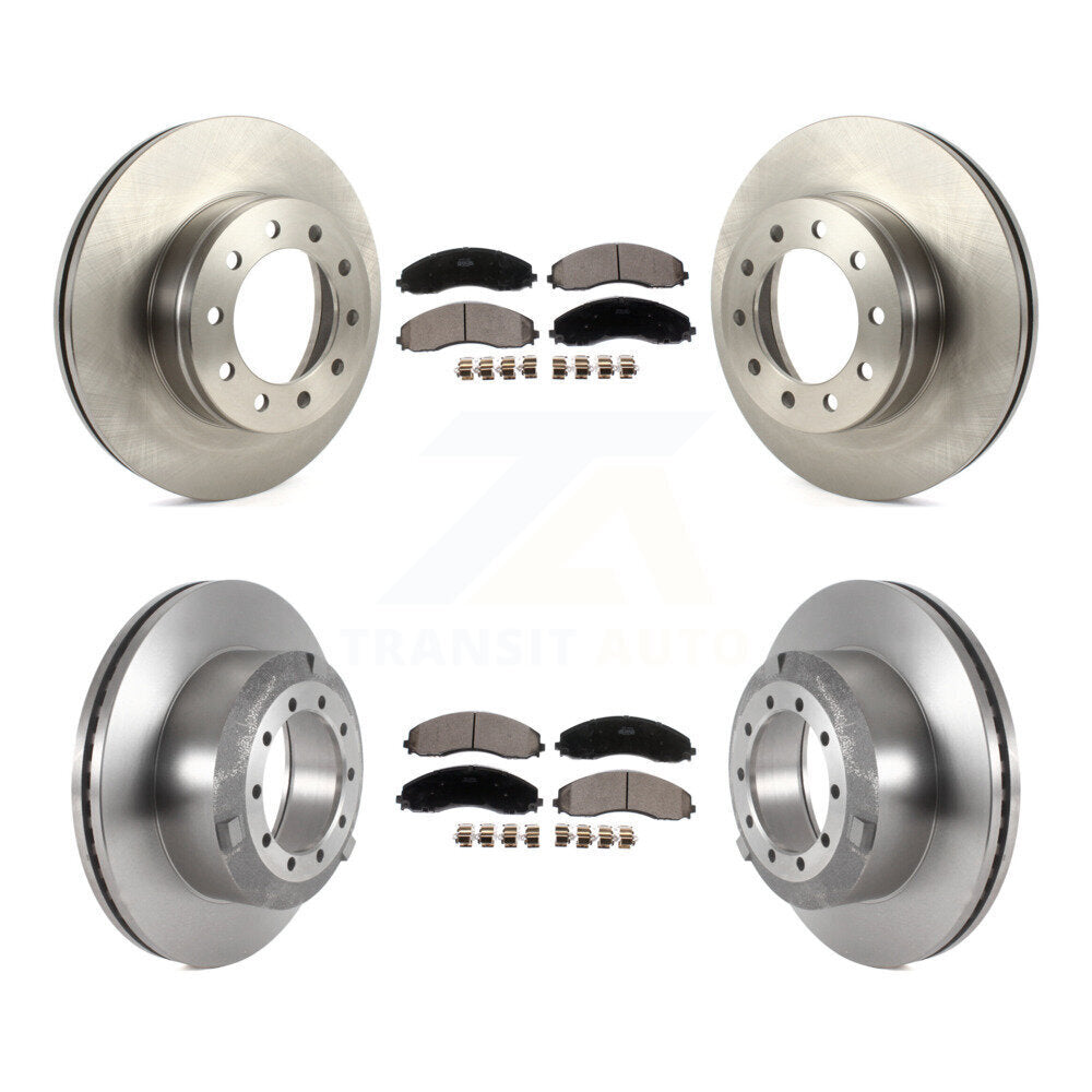 Kit de rotor de frein avant et arrière et plaquettes en céramique, pour Ford F-450 Super Duty F-550 F-60