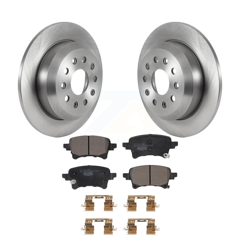 Kit de rotors de frein à disque arrière et plaquettes en céramique pour Jeep Wrangler K8T-104187