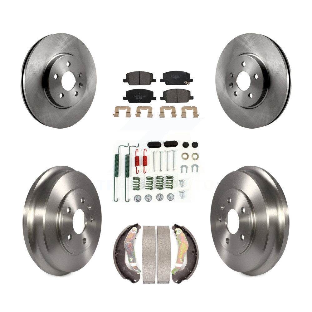 Rotors de frein à disque avant et arrière, plaquettes en céramique et Kit de tambour (7 pièces) pour Chevrolet Trax
